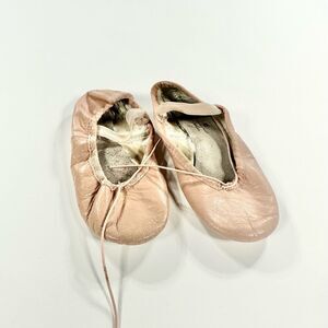 American Ballet ABT pink leather ballet slipper 10